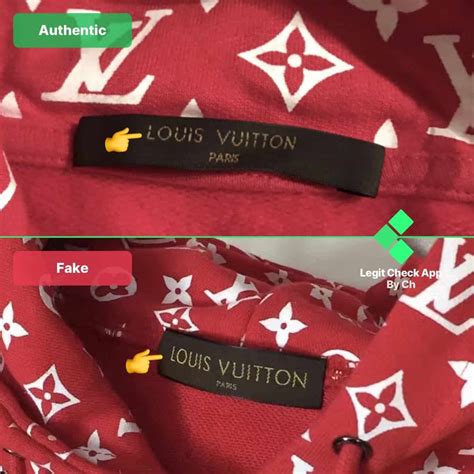 real vs fake louis vuitton supreme hoodie|dhgate Louis Vuitton jumper.